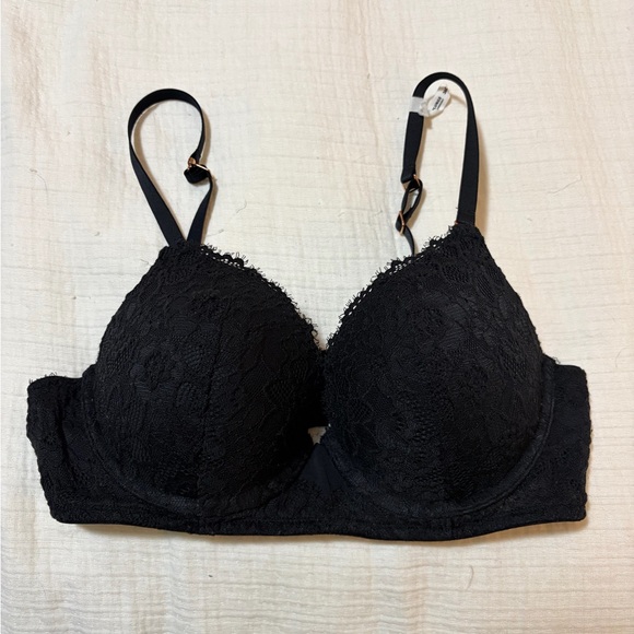 aerie Other - aerie Black Lace Push-Up Bra, 36C, like NEW!